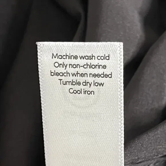 Athleta Zephyr Shell Top Women's Size M Raglan Sleeve Hi Low Ribbed Hem Black - Picture 8 of 9